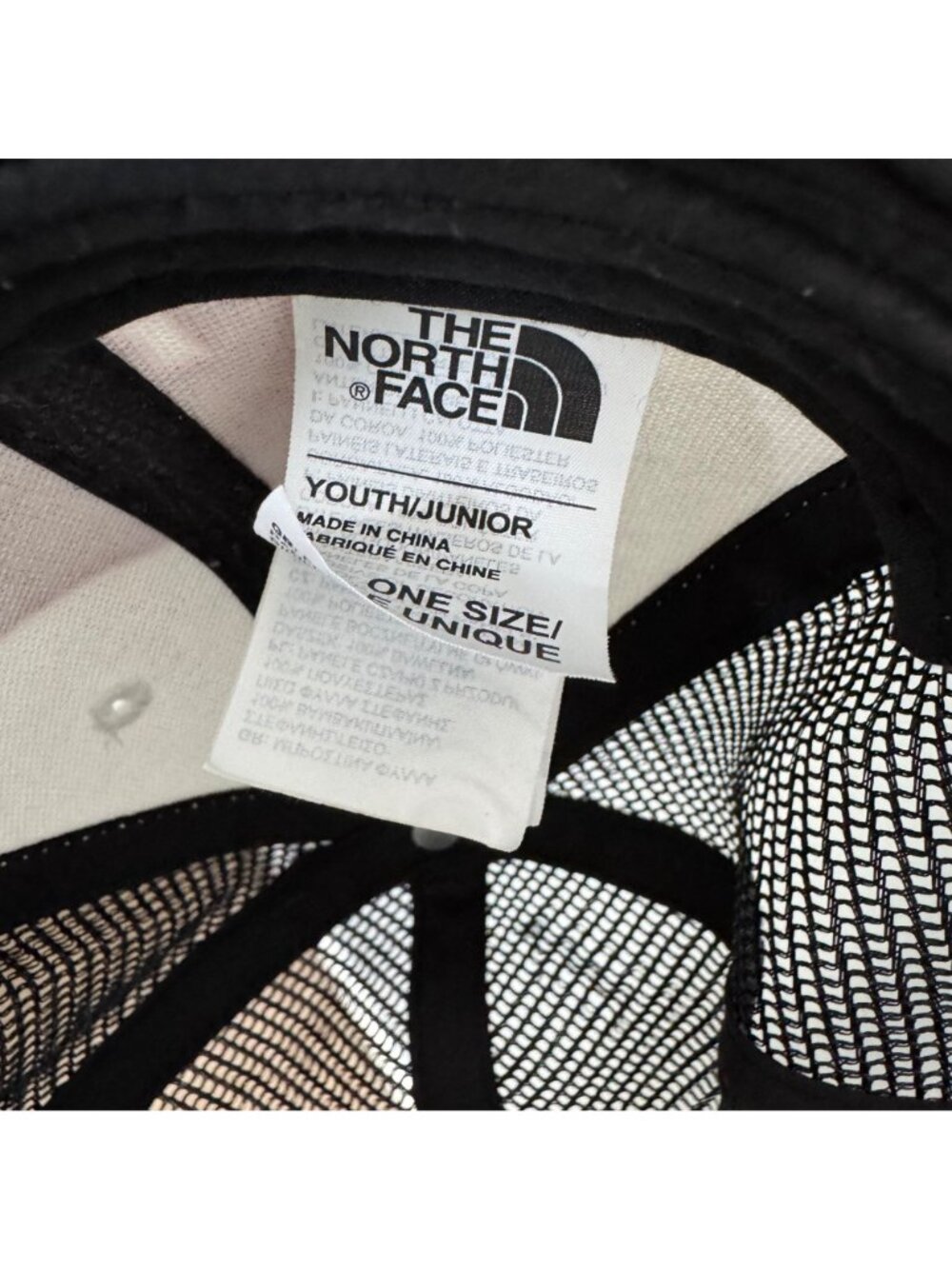 THE NORTH FACE youth size bear logo trucker hat - Picture 3 of 7